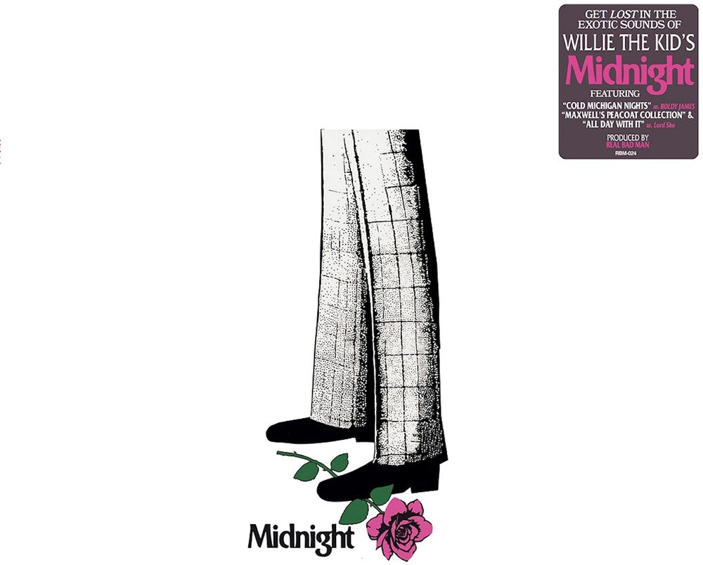 the album cover for Willie The Kid / Real Bad Man - Midnight