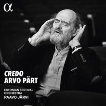 the album cover for Estonian National Orchestra - Arvo Part: Credo