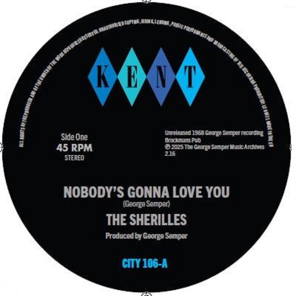 the album cover for Sherilles - Nobody's Gonna Love You / Make It On My Own (Uk)