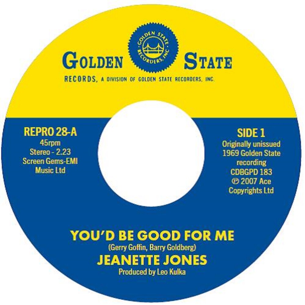 the album cover for Jeanette Jones - You'd Be Good For Me / Cut Loose (Uk)