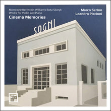 the album cover for Marco Serino - Cinema Memories - Morricone Williams Bernstein