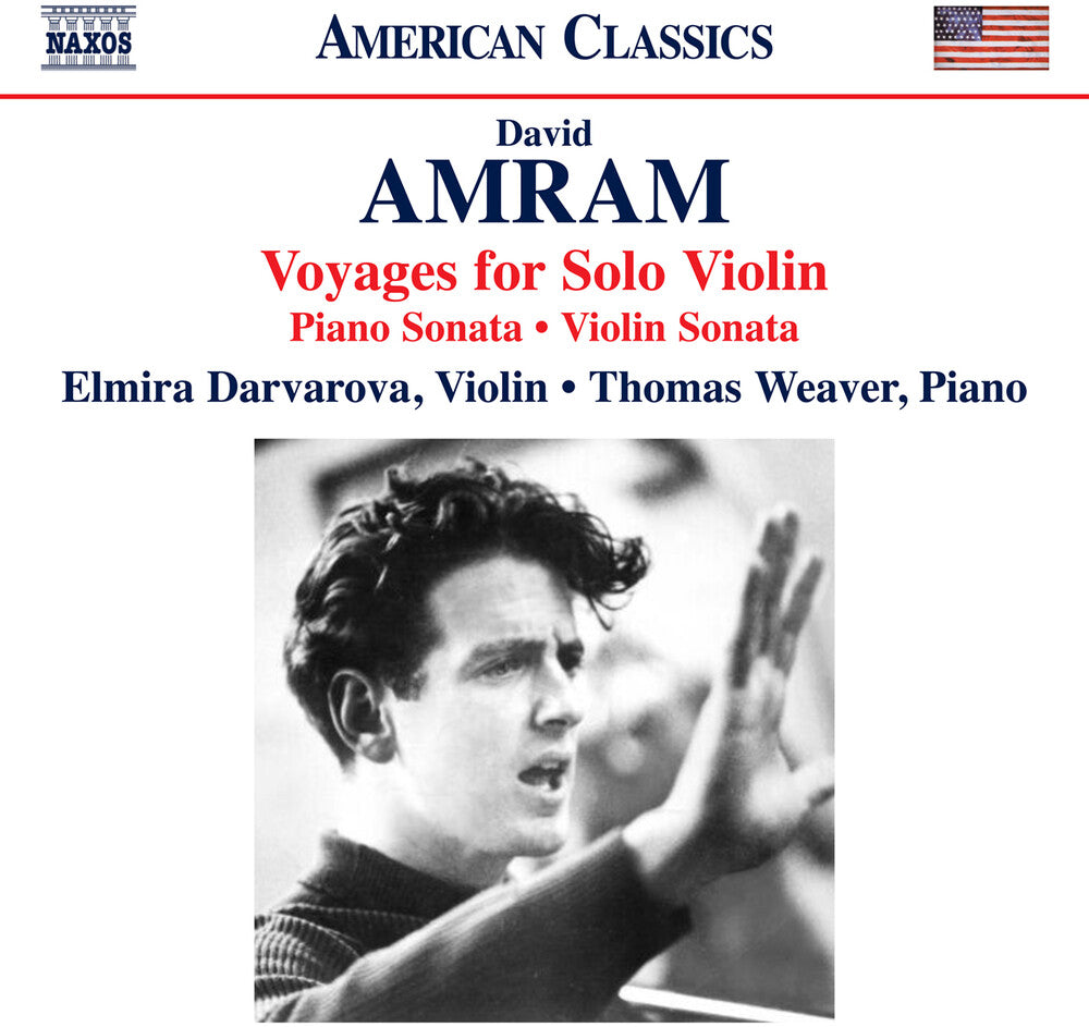 the album cover for Elmira Darvarova - Amram: Voyages For Solo Violin: Pno Sonata: Vn