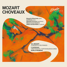 the album cover for Margarita Hohenrieder - Mozart: Con For Two Pianos: Choveaux: Cristian