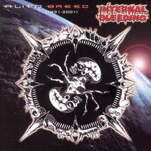 the album cover for Internal Bleeding - Alien Breed (Ofv)