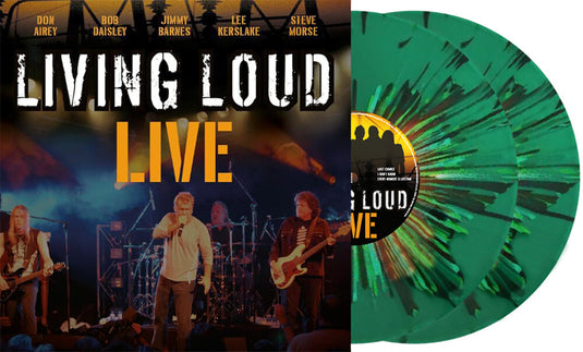 the album cover for LIVING LOUD - Live [Green Splatter]