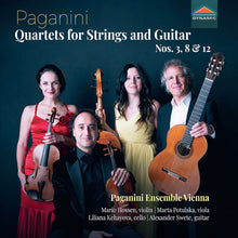 the album cover for Paganini Ensemble Vienna - Nicolo Paganini: Qrts For Strsand Guitar Nos. 3 Op