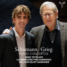 the album cover for Reed Tetzloff  / Philharmonique Du Luxembourg - Schumann & Grieg: Piano Concertos