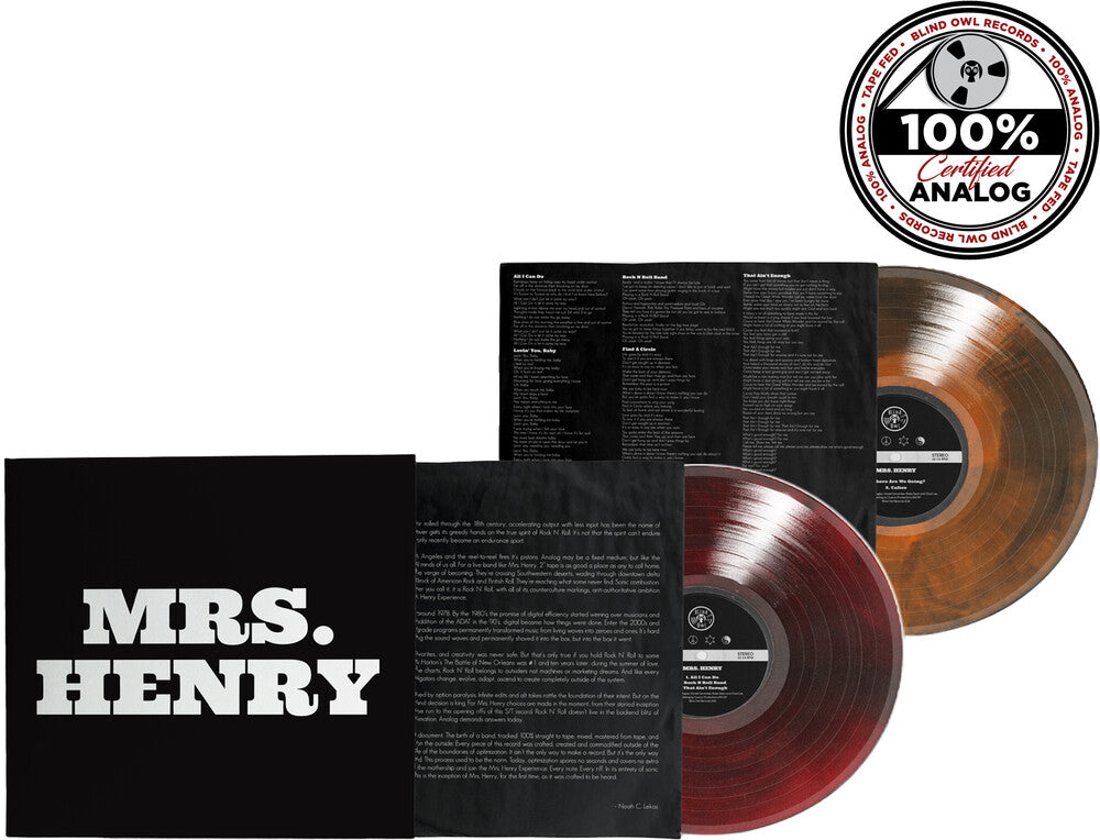 the album cover for Mrs. Henry - Mrs. Henry [Colored Vinyl]