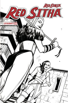 Red Sonja Red Sitha #3 F 1:10 Valentina Pinti B&W Variant (07/06/2022) Dynamite