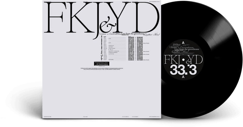 the album cover for Fkj / Yussef Dayes - Live From The Greenhouse