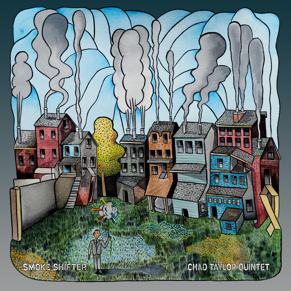 the album cover for Chad Taylor  Quintet - Smoke Shifter