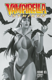 Vampirella Strikes #3 I 1:25 Jung Geun Yoon B&W Variant (07/13/2022) Dynamite