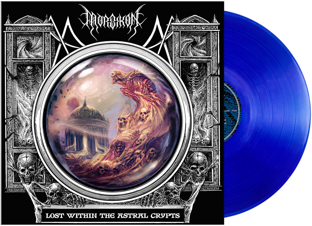 the album cover for Morbikon - Lost Within The Astral Crypts