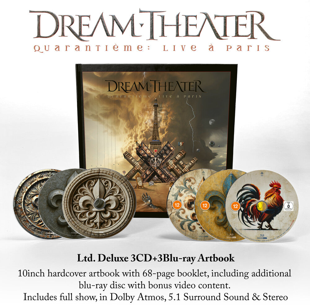 Dream Theater - Quarantieme: Live A Paris [Limited Deluxe Edition 3CD + 3 Blu-ray]