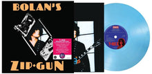 the album cover for T.Rex - Bolan's Zip Gun (50th Anniversary) [Baby Blue Vinyl]