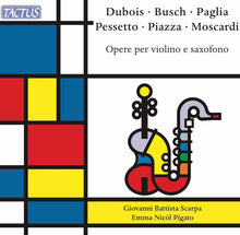 the album cover for Giovanni Scarpa  Battista - Works For Vn & Saxophone