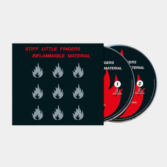 the album cover for Stiff Little Fingers - Inflammable Material (Uk)
