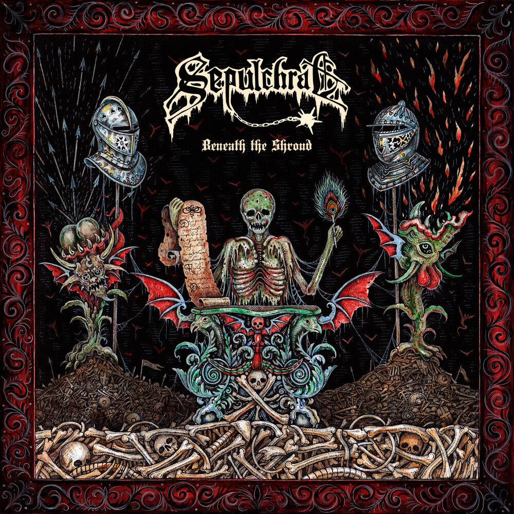 Sepulchral - Beneath The Shroud [Clear Vinyl] (Red) Vinyl Record