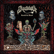 Sepulchral - Beneath The Shroud [Clear Vinyl] (Red) Vinyl Record