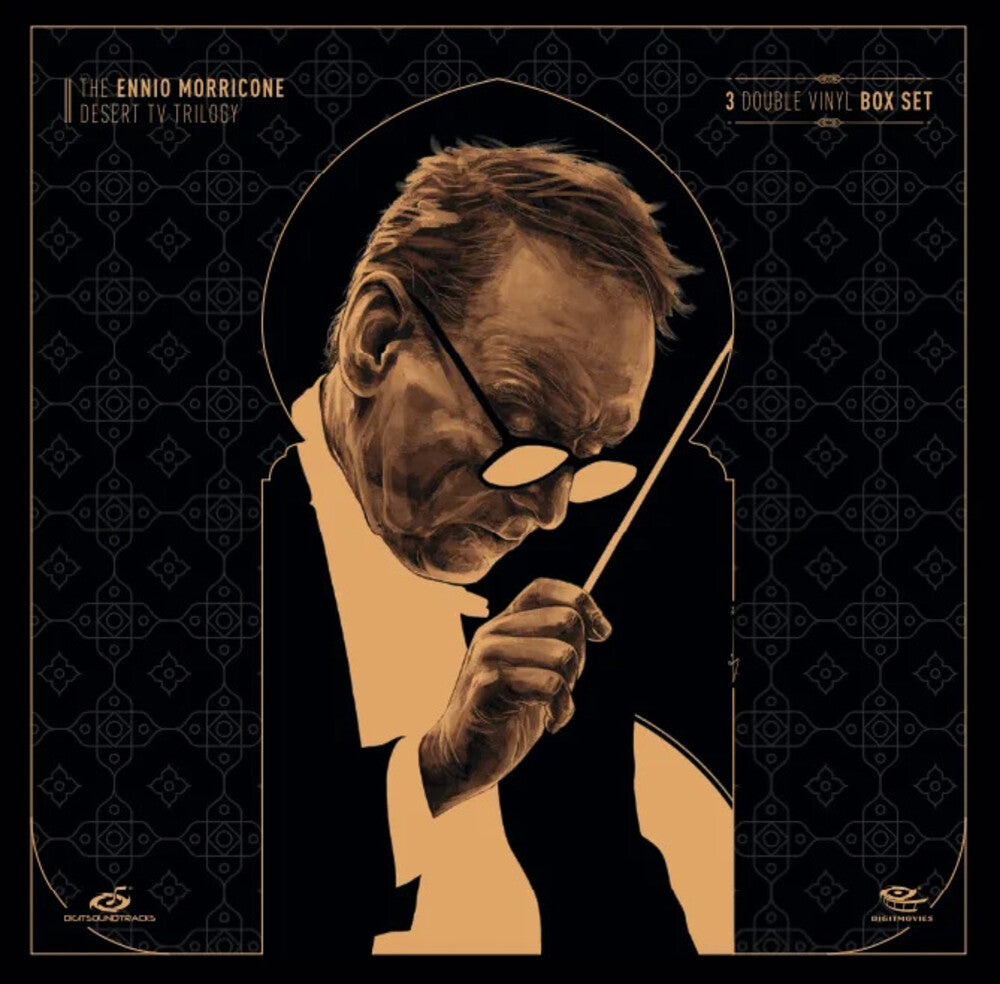 the album cover for Ennio Morricone  (Ita) - Ennio Morricone Desert Tv Trilogy - O.S.T. (Ita)