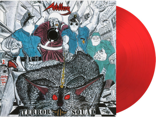 the album cover for Artillery - Terror Squad [Red 180 Gram]