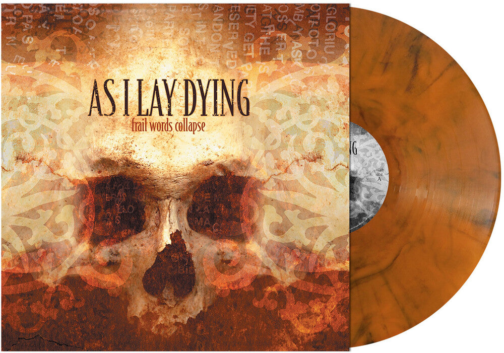 the album cover for As I Lay Dying - Frail Words Collapse [Orange Smoke]