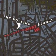 the album cover for The Rolling Stones - Welcome To Shepherd's Bush [Colored Vinyl] [Limited Edition] (Wht)