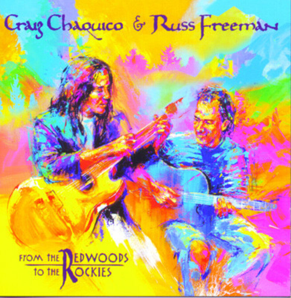the album cover for Freeman/Chaquico - From the Redwoods to the Rockies