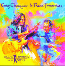 the album cover for Freeman/Chaquico - From the Redwoods to the Rockies