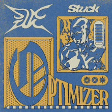 the album cover for Stuck - Optimizer (Blue) [Colored Vinyl]