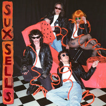 the album cover for Sux - Sux Sells [Colored Vinyl] (Red) [With Booklet]