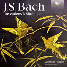the album cover for Wolfgang Rubsam - J.S. Bach: Inventions & Sinfonias