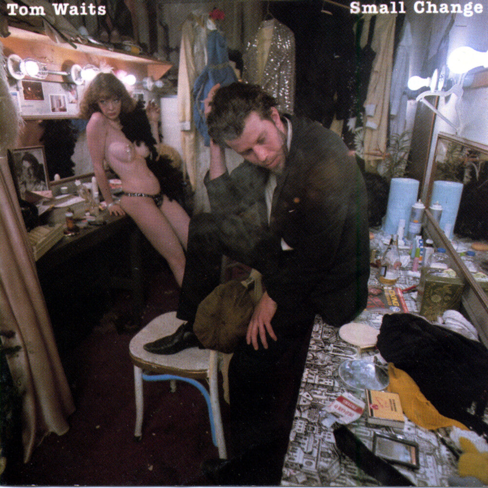 the album cover for Tom Waits - Small Change (turquoise Vinyl)