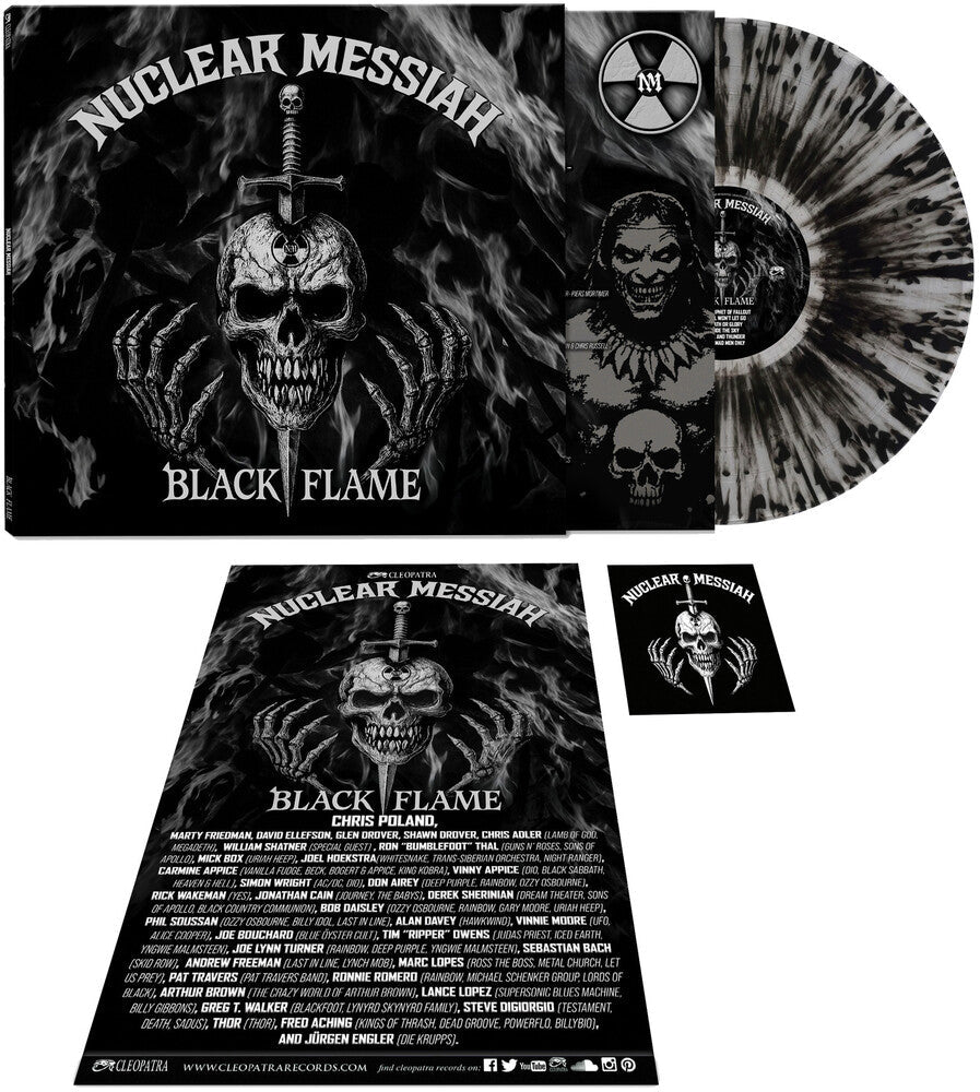 Nuclear Messiah - Black Flame [CLEAR/SILVER/BLACK SPLATTER]