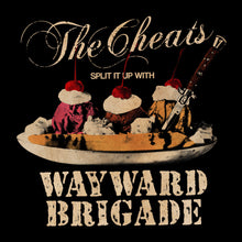 the album cover for Cheats & Wayward Brigade - Split It Up