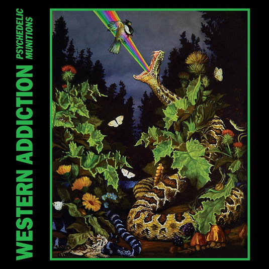 the album cover for Western Addiction - Psychedelic Munitions [Kelly Green]