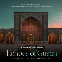 the album cover for Pauline Harris  Kim - Ramin Heydarbeygi: Echoes Of Gusan
