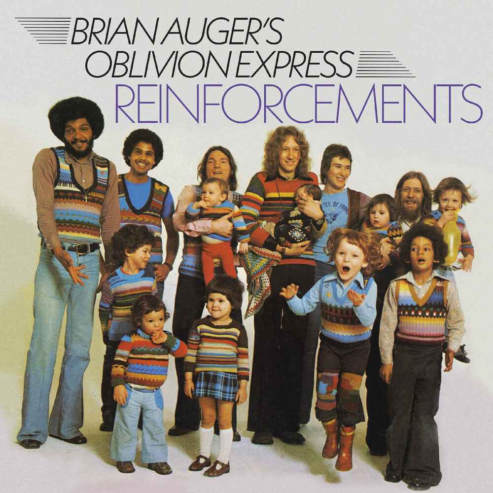 the album cover for Brian Oblivion Express Auger - Reinforcements