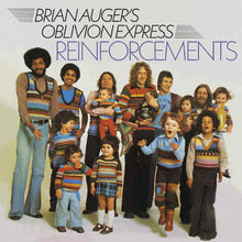 the album cover for Brian Oblivion Express Auger - Reinforcements