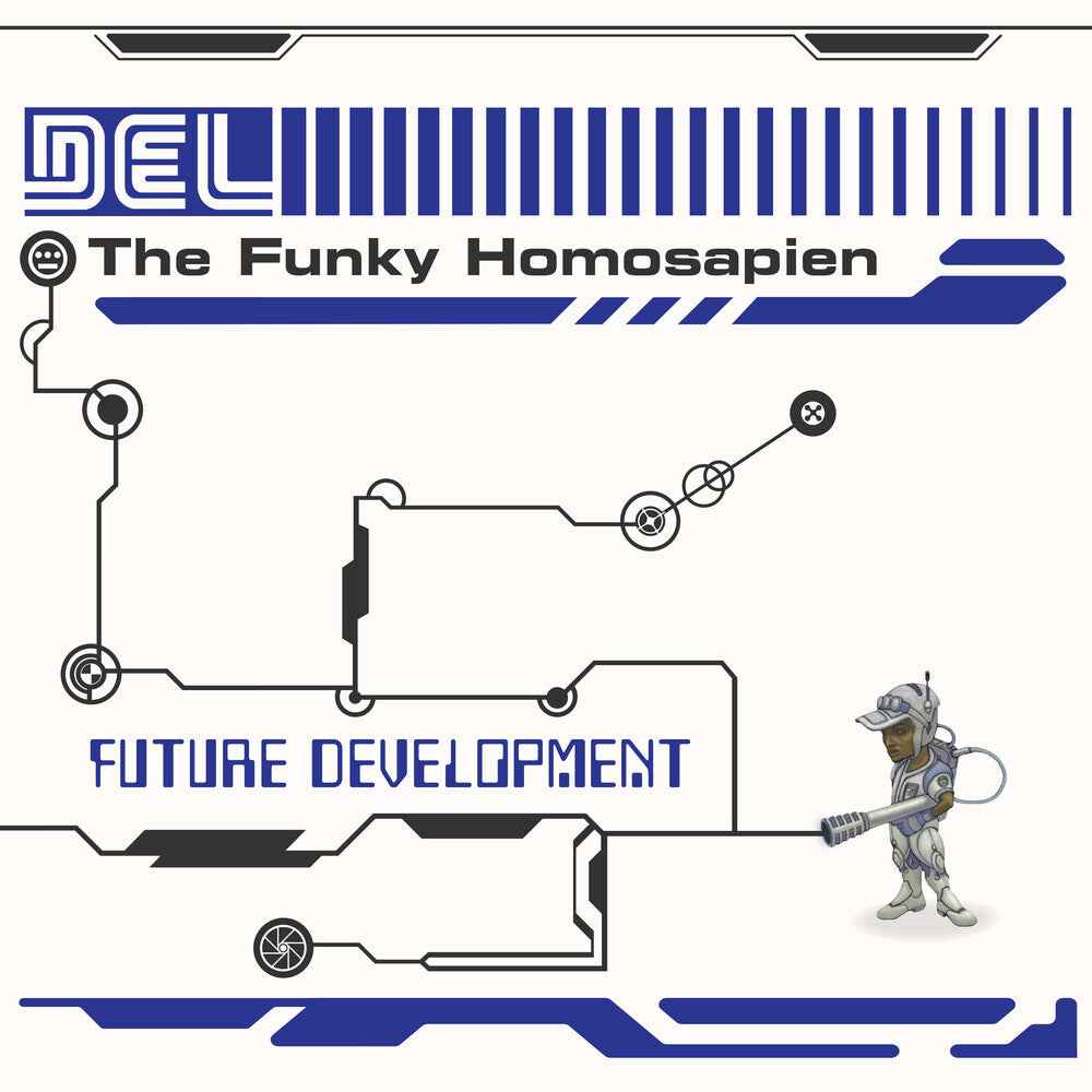 the album cover for Del The Funky Homosapien - Future Development