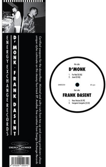 the album cover for D'monk X Frank Dasent - D'monk X Frank Dasent (Ep)