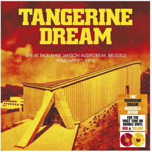 the album cover for Tangerine Dream - Brussels 1976 - Red/Yellow [Colored Vinyl] [Deluxe] (Gate)