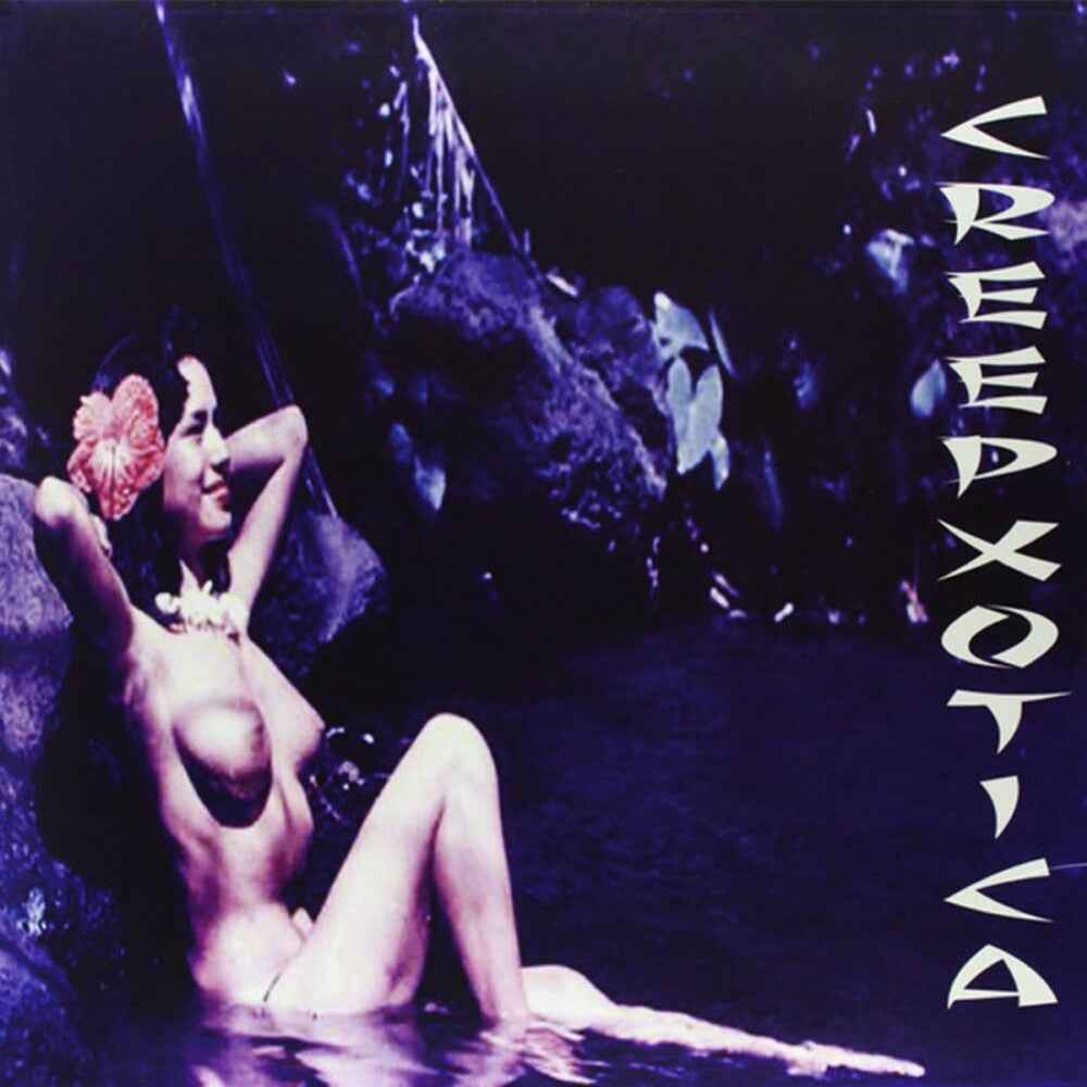 the album cover for Creepxotica - Haunted Bossa Nova - Iridescent Blue Vinyl (Blue)