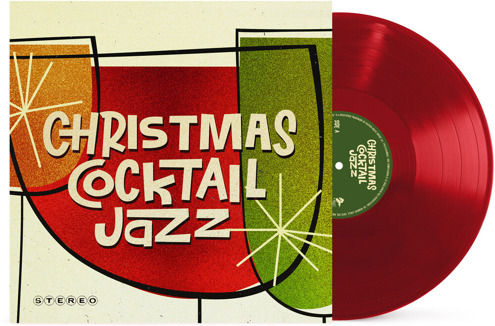 the album cover for Christmas Cocktail Jazz / Various (Colv) (Red) - Christmas Cocktail Jazz / Various [Colored Vinyl] (Red)