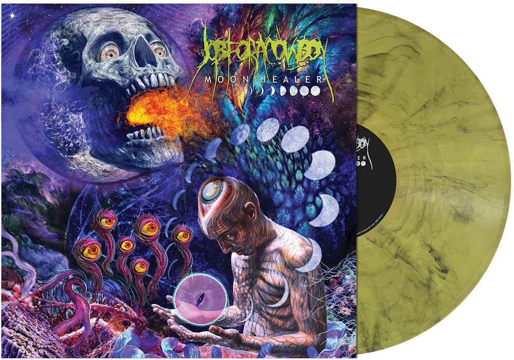 the album cover for Job For A Cowboy - Moon Healer (yellow Smoke Vinyl)