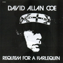 the album cover for David Allan Coe - Requiem for a Harlequin