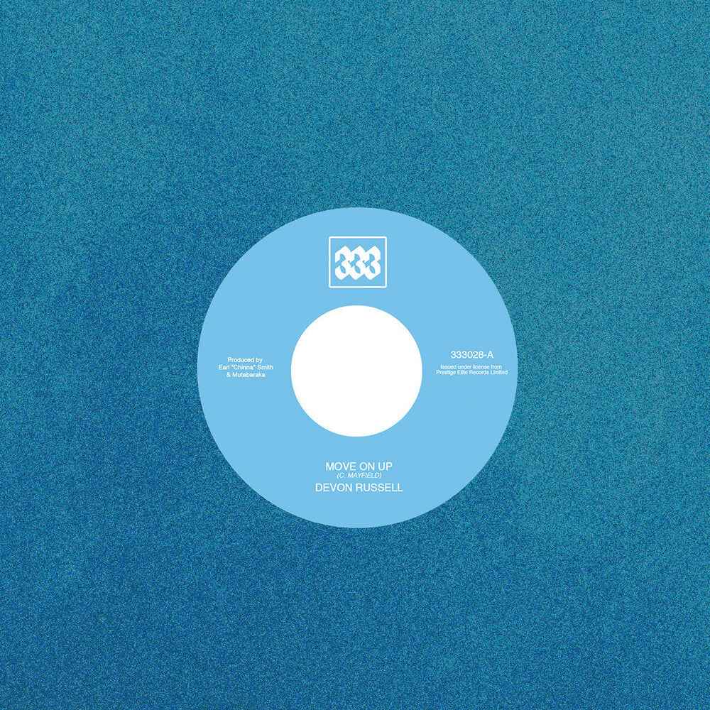 the album cover for Devon Russell - Move on Up/darker Than Blue