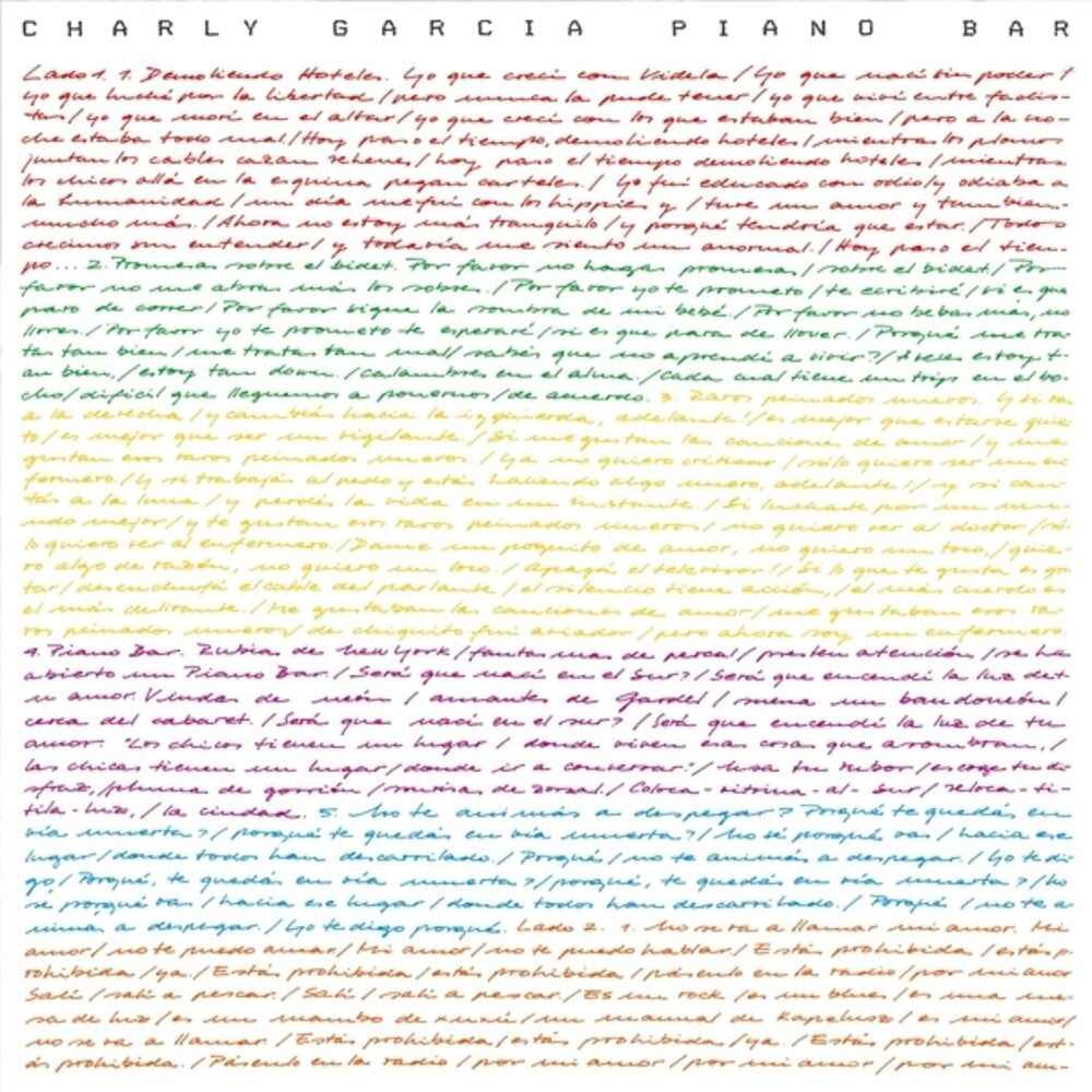 the album cover for Charly Garcia - Piano Bar