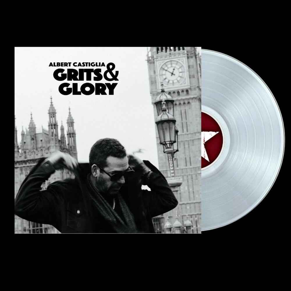 the album cover for Albert Castiglia - Grits & Glory (clear Translucent Vinyl)