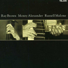 the album cover for Brown/Alexander/Malone - Ray Brown, Monty Alexander, Russell Malone